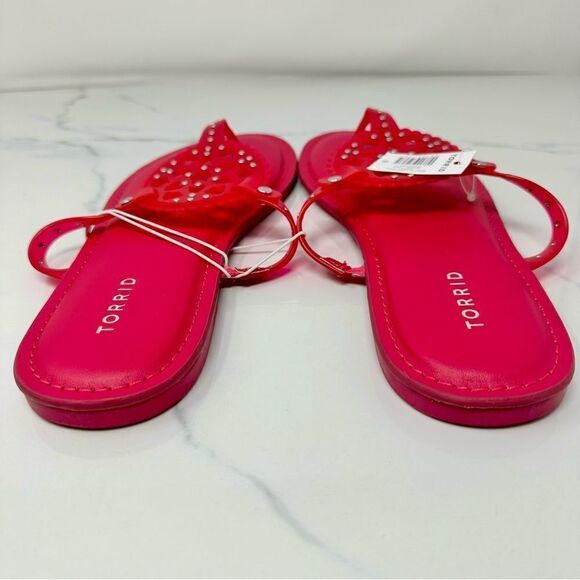 Torrid Lucite Strappy Sandals- Size 8WW - Picture 5 of 11